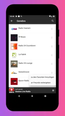 Radio Switzerland - Switzerland Radio FM + Online android App screenshot 3